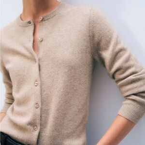 White + Warren Cashmere Crewneck Cardigan